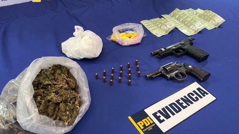 PDI Atacama incauta droga y armas en operativo