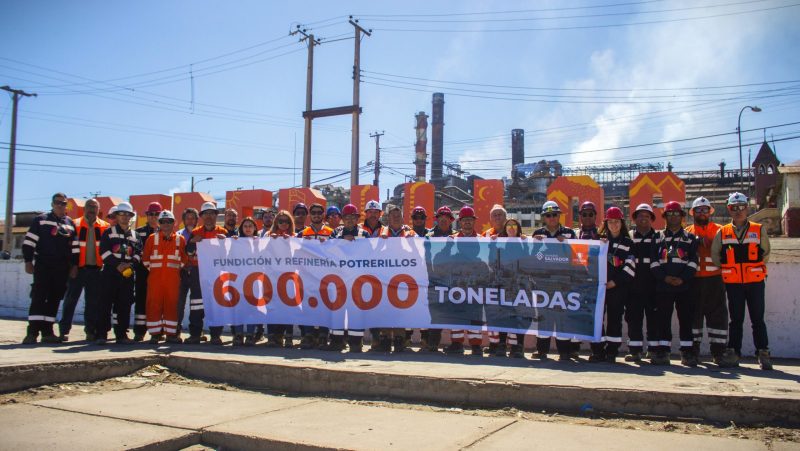 Fundición Potrerillos bate récord de fusión de cobre en 2024