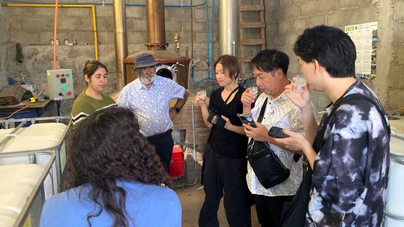 Productores de pisco de Atacama reciben visita japonesa