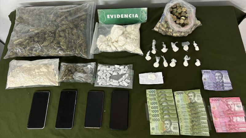 Carabineros incauta dos kilos de droga en Copiapó